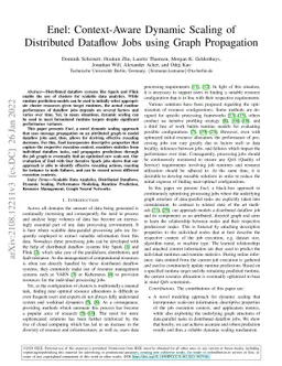 Enel: Context-Aware Dynamic Scaling of Distributed Dataflow Jobs using
  Graph Propagation