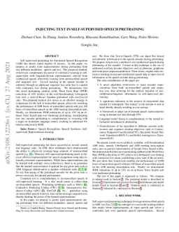 Injecting Text in Self-Supervised Speech Pretraining
