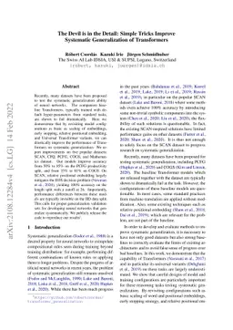 The Devil is in the Detail: Simple Tricks Improve Systematic
  Generalization of Transformers