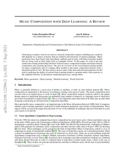 Music Composition with Deep Learning: A Review