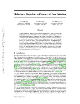 Robustness Disparities in Commercial Face Detection