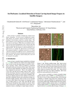 SeeTheSeams: Localized Detection of Seam Carving based Image Forgery in
  Satellite Imagery