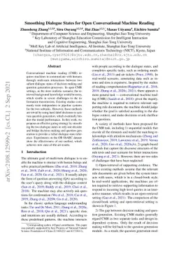 Smoothing Dialogue States for Open Conversational Machine Reading