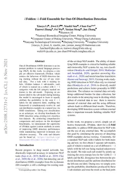 $k$Folden: $k$-Fold Ensemble for Out-Of-Distribution Detection