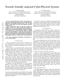 Towards formally analyzed Cyber-Physical Systems