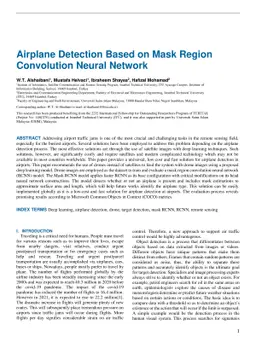 Airplane Detection Based on Mask Region Convolution Neural Network