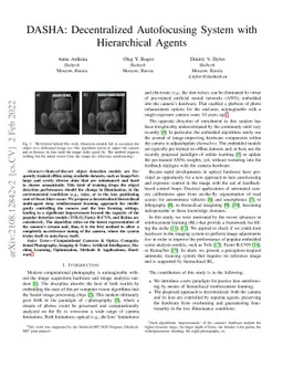 DASHA: Decentralized Autofocusing System with Hierarchical Agents