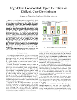 Edge-Cloud Collaborated Object Detection via Difficult-Case
  Discriminator