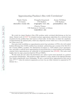 Approximating Pandora's Box with Correlations