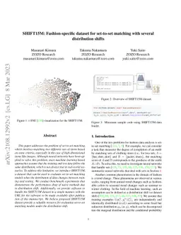 SHIFT15M: Fashion-specific dataset for set-to-set matching with several
  distribution shifts
