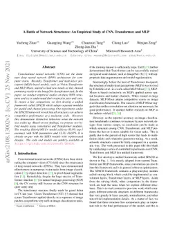 A Battle of Network Structures: An Empirical Study of CNN, Transformer,
  and MLP