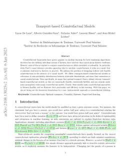 Transport-based Counterfactual Models