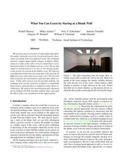 What You Can Learn by Staring at a Blank Wall