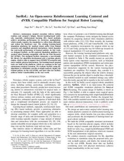 SurRoL: An Open-source Reinforcement Learning Centered and dVRK
  Compatible Platform for Surgical Robot Learning