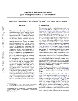 A theory of representation learning gives a deep generalisation of
  kernel methods