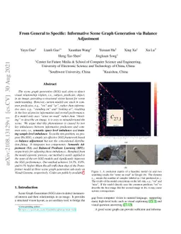 From General to Specific: Informative Scene Graph Generation via Balance
  Adjustment