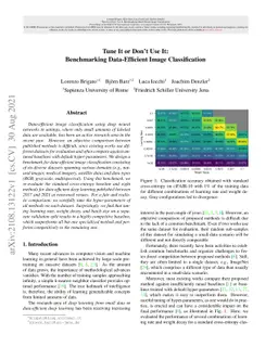 Tune It or Don't Use It: Benchmarking Data-Efficient Image
  Classification