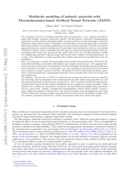 Multiscale modeling of inelastic materials with Thermodynamics-based
  Artificial Neural Networks (TANN)