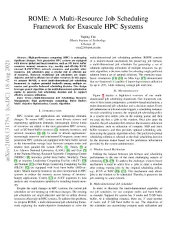 ROME: A Multi-Resource Job Scheduling Framework for Exascale HPC Systems