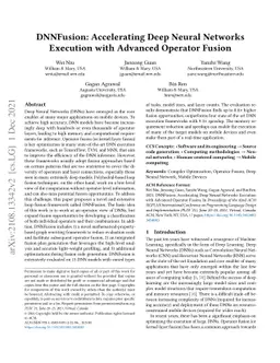 DNNFusion: Accelerating Deep Neural Networks Execution with Advanced
  Operator Fusion