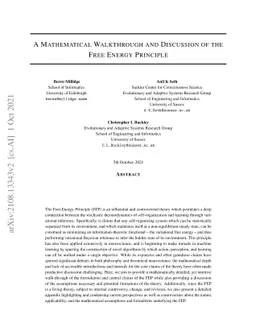 A Mathematical Walkthrough and Discussion of the Free Energy Principle