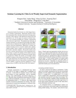 Seminar Learning for Click-Level Weakly Supervised Semantic Segmentation