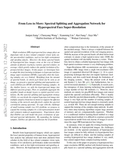From Less to More: Spectral Splitting and Aggregation Network for
  Hyperspectral Face Super-Resolution