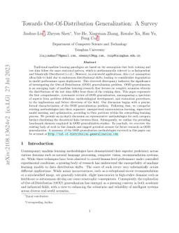 Towards Out-Of-Distribution Generalization: A Survey