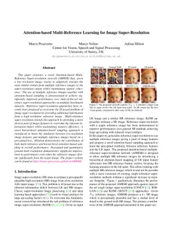 Attention-based Multi-Reference Learning for Image Super-Resolution