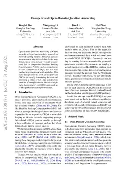 Unsupervised Open-Domain Question Answering