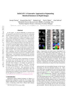 InSeGAN: A Generative Approach to Segmenting Identical Instances in
  Depth Images