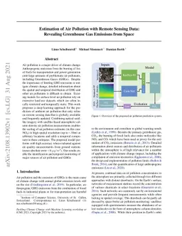 Estimation of Air Pollution with Remote Sensing Data: Revealing
  Greenhouse Gas Emissions from Space