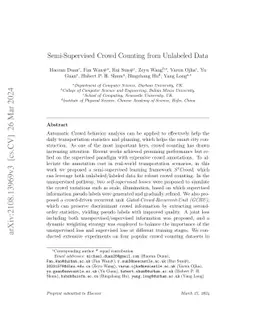 Semi-Supervised Crowd Counting from Unlabeled Data