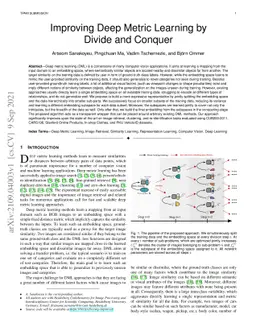 Improving Deep Metric Learning by Divide and Conquer