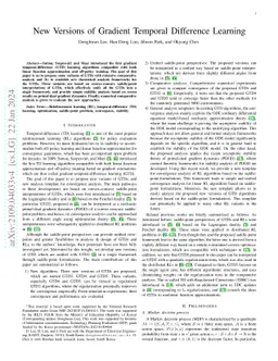 New Versions of Gradient Temporal Difference Learning