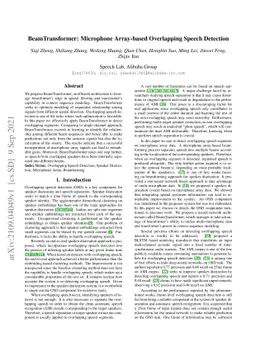 BeamTransformer: Microphone Array-based Overlapping Speech Detection