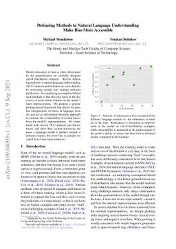 Debiasing Methods in Natural Language Understanding Make Bias More
  Accessible
