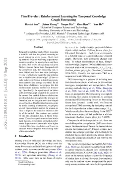 TimeTraveler: Reinforcement Learning for Temporal Knowledge Graph
  Forecasting