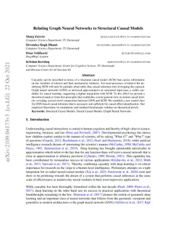 Relating Graph Neural Networks to Structural Causal Models