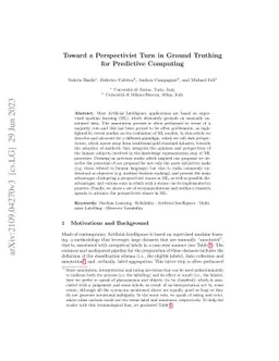 Toward a Perspectivist Turn in Ground Truthing for Predictive Computing