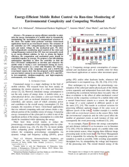 Energy-Efficient Mobile Robot Control via Run-time Monitoring of
  Environmental Complexity and Computing Workload