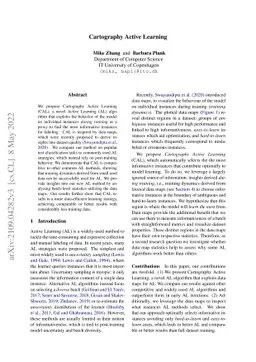 Cartography Active Learning