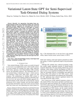 Variational Latent-State GPT for Semi-Supervised Task-Oriented Dialog
  Systems