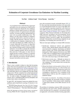 Estimation of Corporate Greenhouse Gas Emissions via Machine Learning