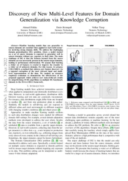 Discovery of New Multi-Level Features for Domain Generalization via
  Knowledge Corruption