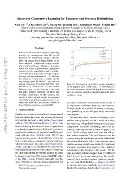 Smoothed Contrastive Learning for Unsupervised Sentence Embedding