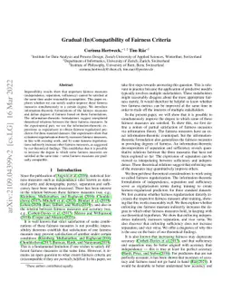 Gradual (In)Compatibility of Fairness Criteria