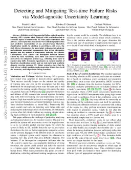 Detecting and Mitigating Test-time Failure Risks via Model-agnostic
  Uncertainty Learning