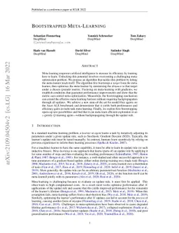 Bootstrapped Meta-Learning