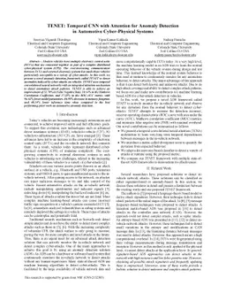 TENET: Temporal CNN with Attention for Anomaly Detection in Automotive
  Cyber-Physical Systems